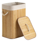 Canasto Cesto Ropa Sucia Bambu Plegable Asas Organizado