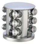 Especiero De Acero Inoxidable 12 Frascos Hogar Actual