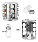 Especiero De Acero Inoxidable 12 Frascos Hogar Actual