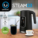 Pava Eléctrica Unnic Pantalla Digital Color Táctil Acero Inoxidable 1.7 L Temperatura Prestablecidas Ideal Para Mate Café
