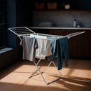 Tendedero Tender Acero Con Alas Plagable Extra Largo 1.84 m Hogar Actual Liviano