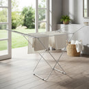 Tendedero Tender Acero Con Alas Plagable Extra Largo 1.84 m Hogar Actual Liviano