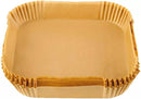 Pack X100 Bandeja Papel Cuadrada Antiadherente Para Freidora Aire Airfryer 20cm