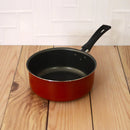 Set De Cocina Ollas + Sartén Antiadherente 4 Piezas Piamonte Color Rojo